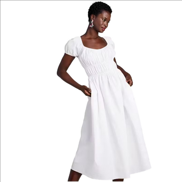 kate spade Dresses & Skirts - RTR $420 Kate Spade Seersucker Riviera Dress In White Size XSmall
